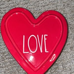 Rae Dunn ceramic heart trinket box